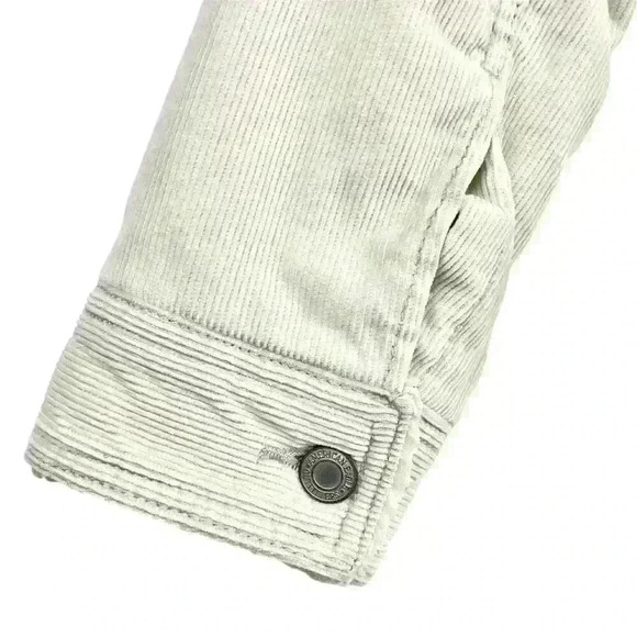 American Eagle  Corduroy Jacket Size M (fits S) Sherpa Collar Cuffs Southwestern - Picture 9 of 16